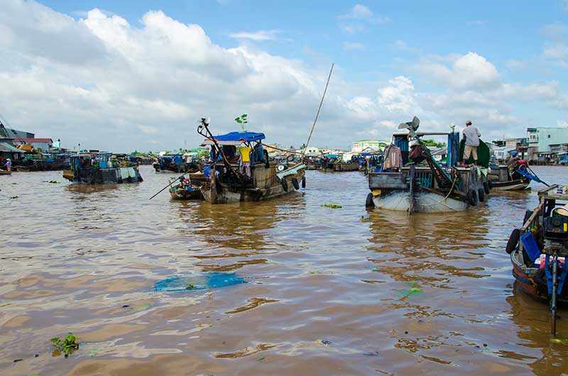 79 - Vietnam - delta del Mekong - mercado flotante de Cai Be